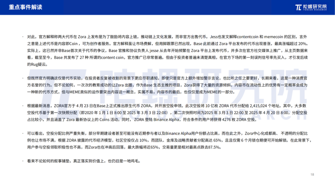 2025年4月Web3行业月度发展报告 |陀螺研究院 第17张 2025年4月Web3行业月度发展报告 |陀螺研究院 第17张