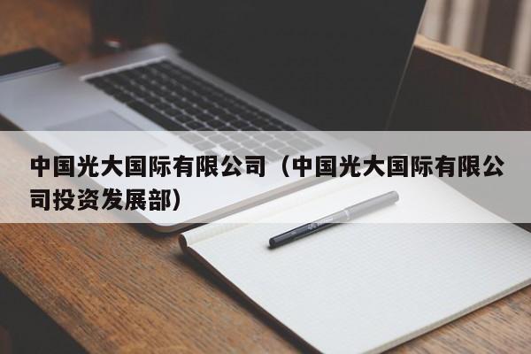 中国光大国际有限公司（中国光大国际有限公司投资发展部） 第1张