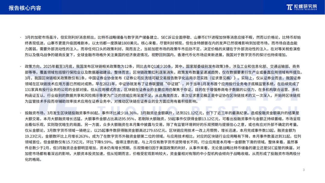 2025年3月Web3行业月度发展报告 |陀螺研究院 第2张 2025年3月Web3行业月度发展报告 |陀螺研究院 第2张
