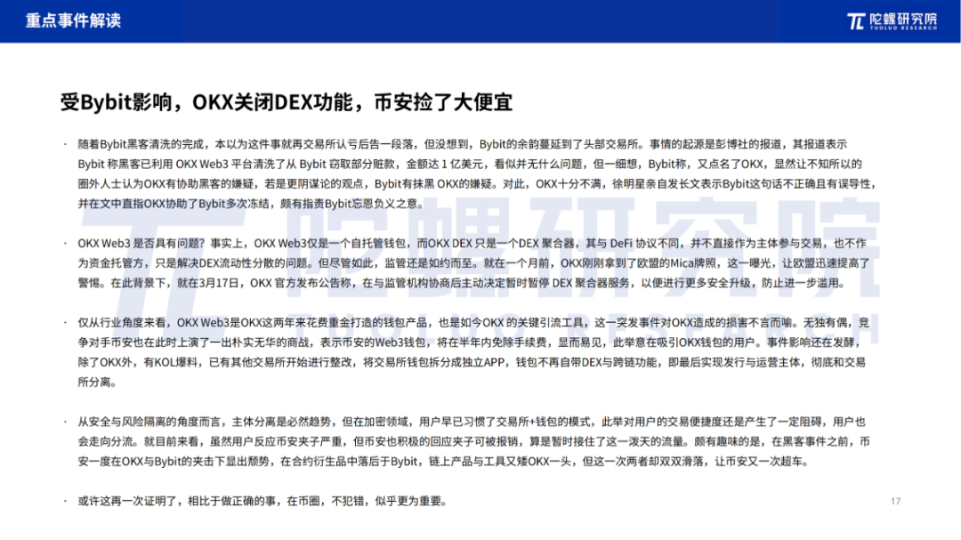 2025年3月Web3行业月度发展报告 |陀螺研究院 第16张 2025年3月Web3行业月度发展报告 |陀螺研究院 第16张